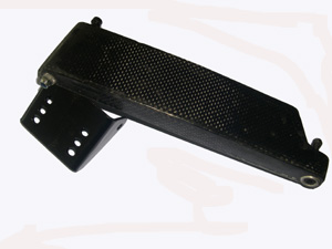 Pédale accélérateur Carbone avec boulonnerie, rotule et support - 299.00 HT