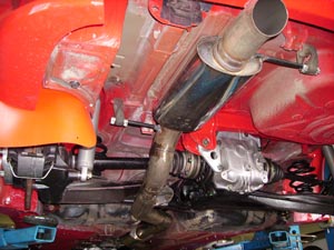 Pot échappement AR + tube diamètre 76 et intermédiaire - 849.50 HT