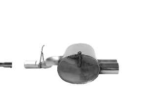 Silencieux AR double sortie diamètre 76 mm (avec adaptateur)- 519.23 HT