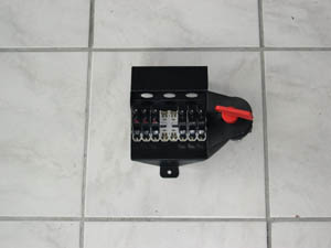 Support Alu pour disjoncteurs et coupe circuit - 130.00 HT