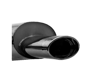 Silencieux AR avec sortie OVALES 153 X 95 mm (raccord montage inclus)- 534.45 HT 