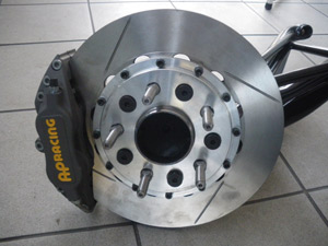 Kit AR complet AP 4P diam. 304/25 (disque/ bol / plaq. / support / étrier) = 2889.72 HT