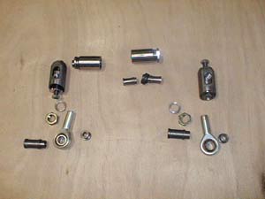 Kit entretoises complet, kit boulonnerie, réglages Prodrive, rotules SMG 20 , canons porte rotule... 2 x 498.50 HT - 997.00 HT
