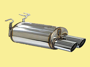 Silencieux AR Inox double sortie ovale (100 x 75) * - 768.00 HT