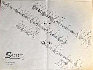 Schéma boite 6 manuelle (pignonnerie)