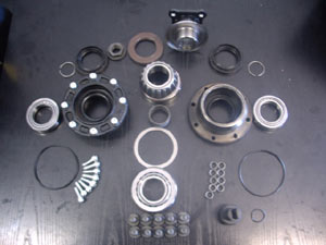 Nécessaire de montage pont ALU : flasque, roulement, joints, cale - 654.00 HT