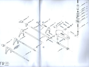 Schéma boite 6 manuelle (sélection)