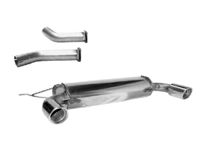 Ensemble de tubes + silencieux AR avec sortie simple O diamètre 90 droite et gauche découpé à 20° (avec nécessaire de montage)- 718.23 HT