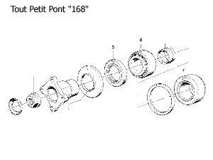 Roulement à billes conique de pignon à queue (pièce N°7)- 33.93 HT