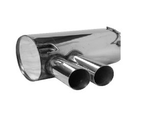 Silencieux AR sortie SLASH OO diamètre 76mm découpé à 20° - 435.03 HT