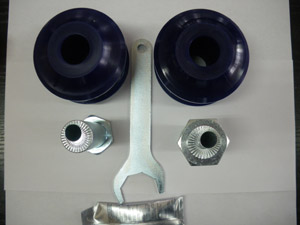 Kit silentblocs dur tirant de chasse réglable = 156.00 HT