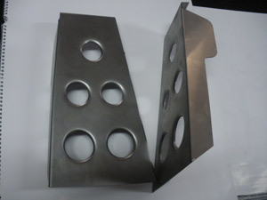 Tole de renfort de plaque AR pour prise harnais - 2 x 88.00 = 176.00 HT