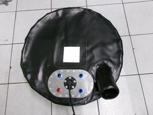 Réservoir D.S. BMW M3 diam 620/220, 60 litres, équipé 4 piquages / jauge / goulotte de remplissage diam 75 incliné 45°