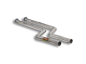 Tube AV 100 % Inox Droit et Gauche suppression Cata. (à monter avec le silencieux central ou le tube central) = 562.00 € HT