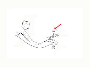 Vis à tête carrée de support de traverse de boite sur tunnel - 5.27 HT (P.U)