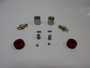 Kit complet système molette de réglage pour amort. 2 voies = 48.50 HT