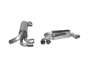 Silencieux arrière BASTUCK avec sortie double Drte + Gche 2 x Ø 85 mm (LOOK RACING)- 1080.00€ HT 