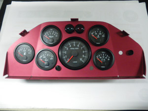 Tableau de bord complet : plaque support instrumentation Alu, manomètres, voyants à partir de 630.00 € HT